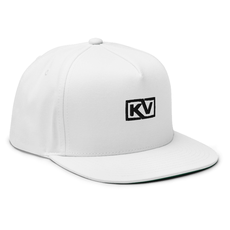 KOVEAY Classic Flat Cap – White