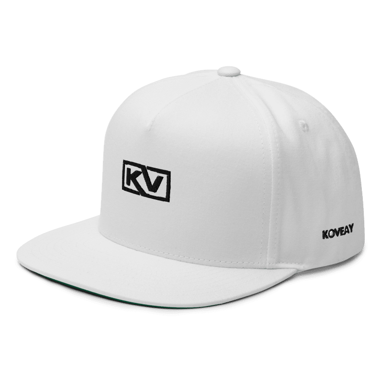 KOVEAY Classic Flat Cap – White