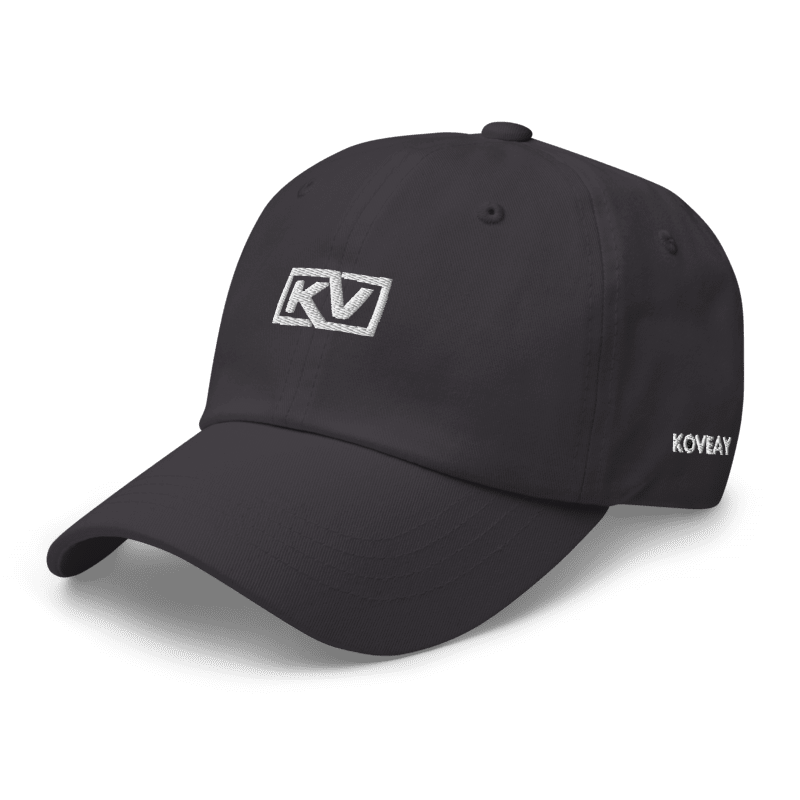 KOVEAY Classic Dad Cap – Dark Grey