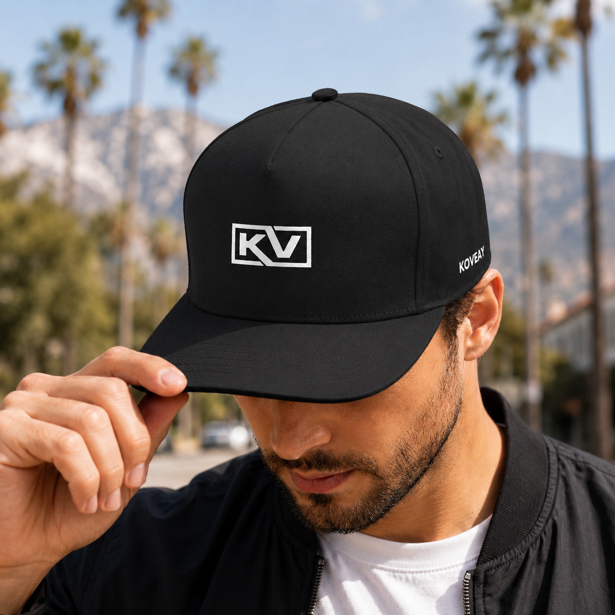 KOVEAY Classic Flat Cap – Black
