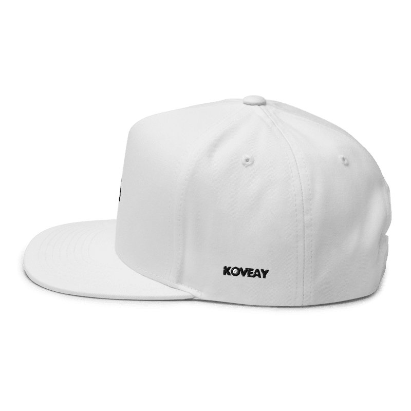 KOVEAY Classic Flat Cap – White