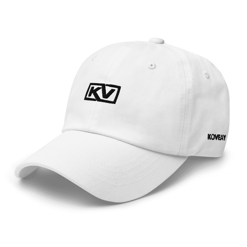KOVEAY Classic Dad Cap – White