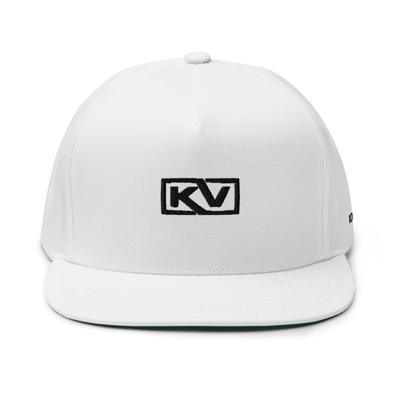 KOVEAY Classic Flat Cap – White